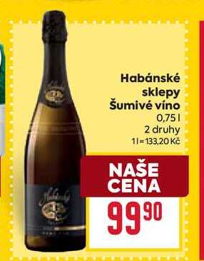 Habánské sklepy Šumivé víno 0,75l