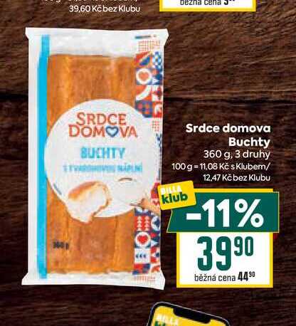 Srdce domova Buchty 360 g