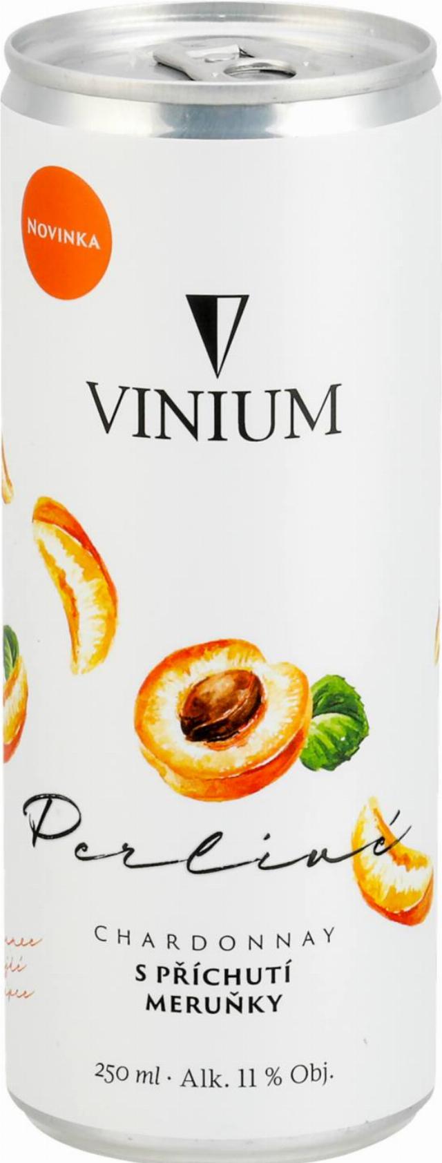 Vinium Perlivé Chardonnay s příchutí meruňky