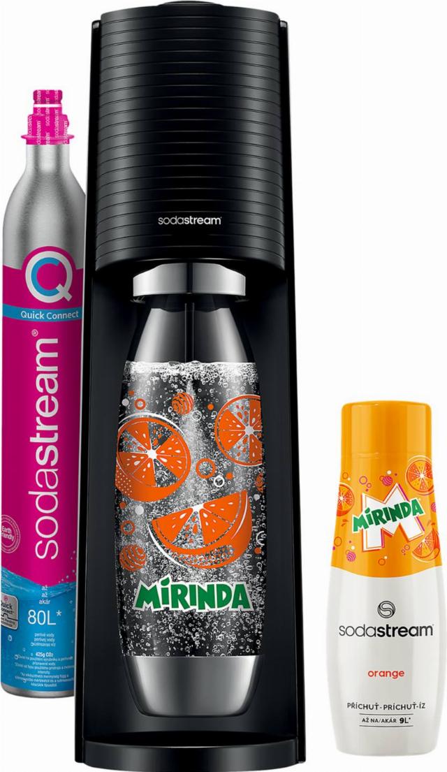 SODASTREAM Výrobník sody TERRA Black Mirinda Megapack