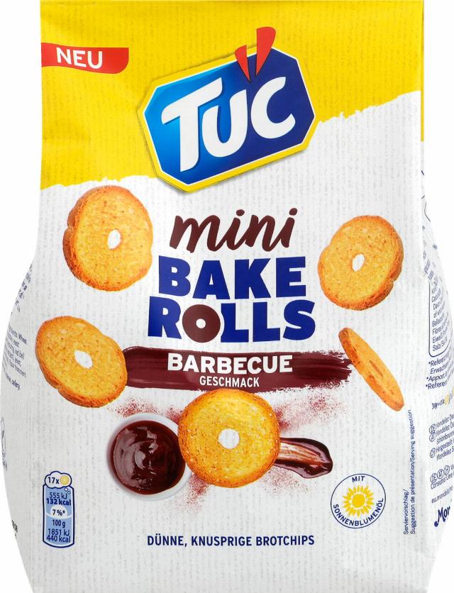 TUC Bake rolls mini s příchutí 150 g