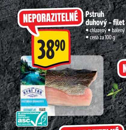   Pstruh duhový-filet  100 g