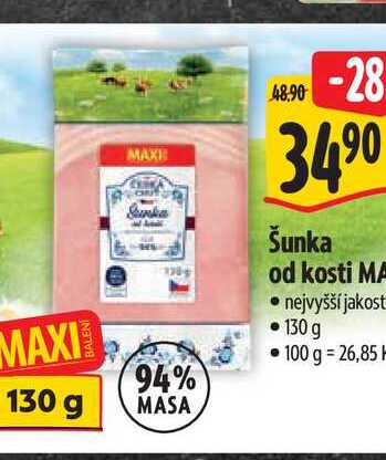  Šunka od kosti MAXI  130 g