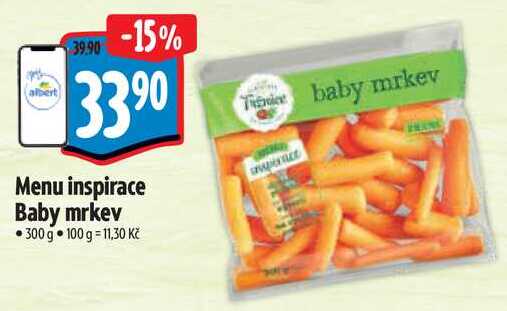 Menu inspirace Baby mrkev, 300 g