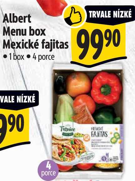 Albert Menu box Mexické fajitas