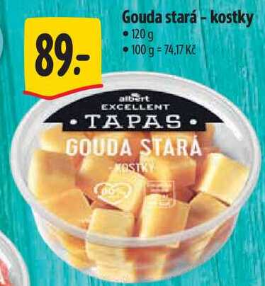 Gouda stará - kostky, 120 g 