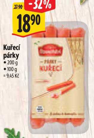 Kuřecí párky, 200 g