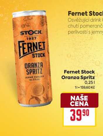 Fernet Stock Oranza Spritz 0,25l