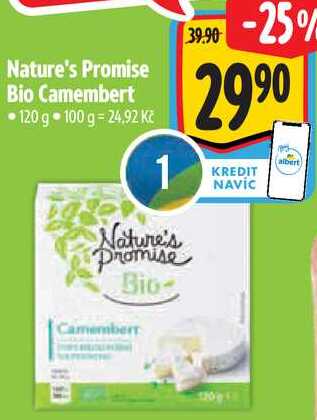 Nature's Promise Bio Camembert, 120 g 