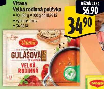 Vitana Velká rodinná polévka, 90-184 g 