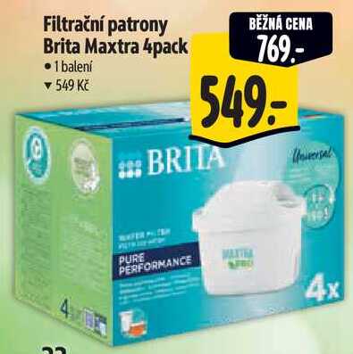 Filtrační patrony Brita Maxtra 4pack 