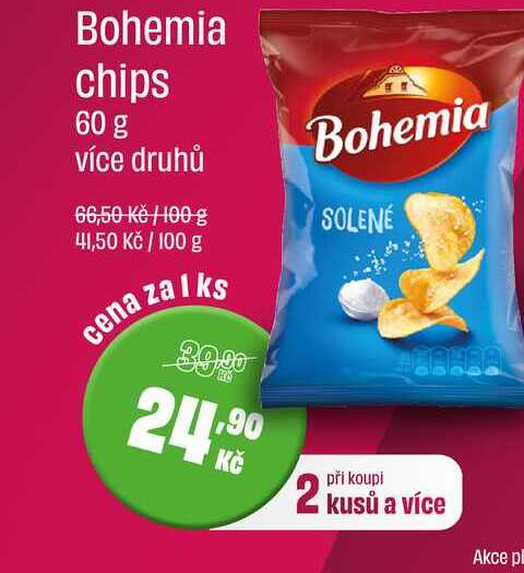 Bohemia chips 60 g více druhů 