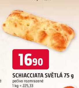 SCHIACCIATA SVĚTLÁ 75 g