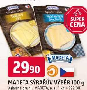 MADETA SÝRAŘŮV VÝBĚR 100 g 