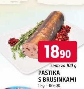 PAŠTIKA S BRUSINKAMI 100 g