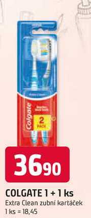Colgate Extra Clean zubní kartáček 2 ks 