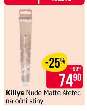 Killys Nude Matte štetec na oční stíny 