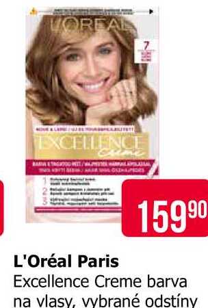 LOREAL Excellence Creme barva na vlasy, vybrané odstíny 