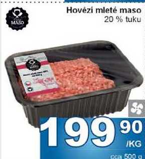 Hovězí mleté maso 20% tuku 1kg