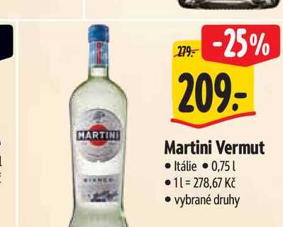  Martini Vermut 0,75 l