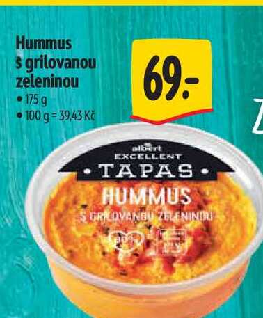 Hummus s grilovanou zeleninou 175g  