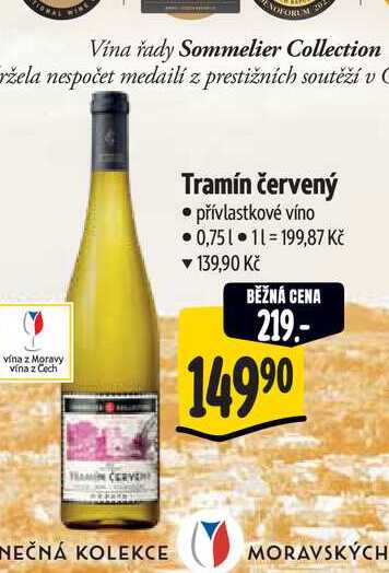  Tramín červený  0,75 l