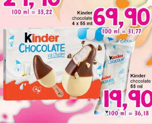 Kinder chocolate 4 x 55 ml 