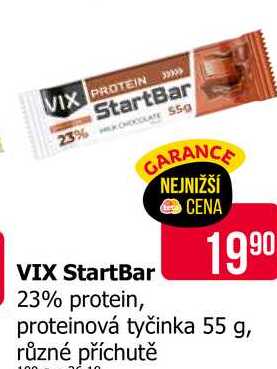StartBar proteinová tyčinka 55 g, různé příchutě 
