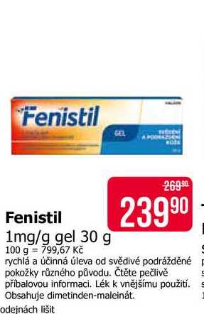 Fenistil 1mg/g gel 30 g 