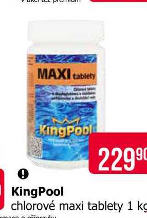 KingPool chlorové maxi tablety 1 kg 