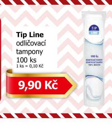 Tip Line odličovací tampony 100 ks 