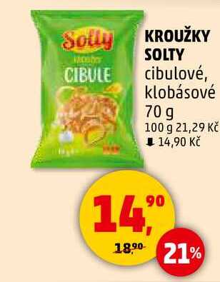 KROUŽKY SOLTY cibulové, 70 g 