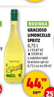 GRACIOSO LIMONCELLO SPRITZ, 0,75 l