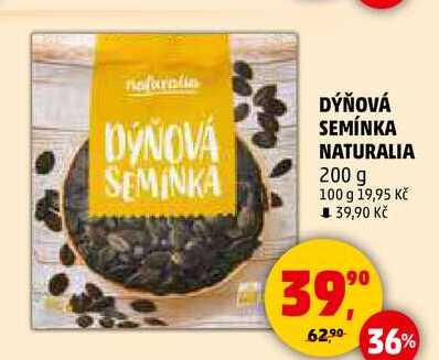 DÝŇOVÁ SEMÍNKA NATURALIA, 200 g 