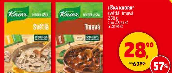 JÍŠKA KNORR světlá, tmavá, 250 g