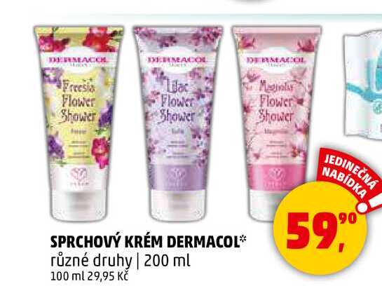 SPRCHOVÝ KRÉM DERMACOL různé druhy, 200 ml 