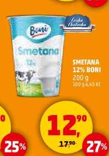 SMETANA 12% BONI, 200 g  
