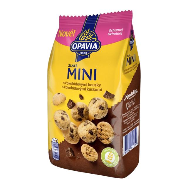 Opavia sušenky Zlaté Mini s čoko kousky