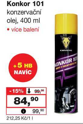 Konkor 101 konzervační olej, 400 ml 