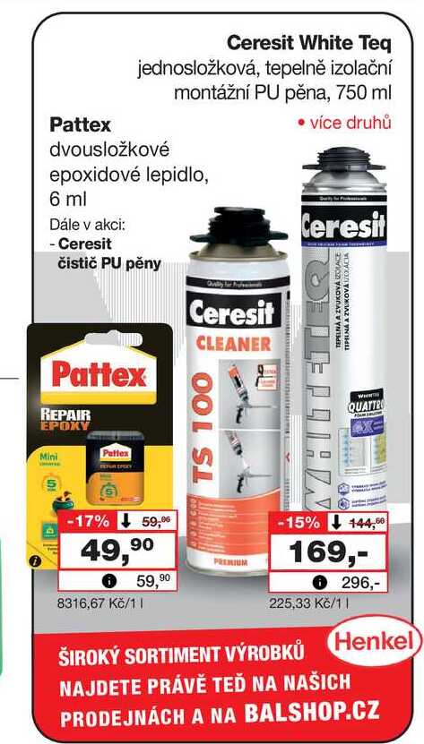 Pattex dvousložkové epoxidové lepidlo, 6 ml 