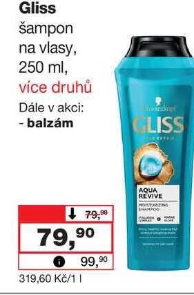 Gliss šampon na vlasy, 250 ml 