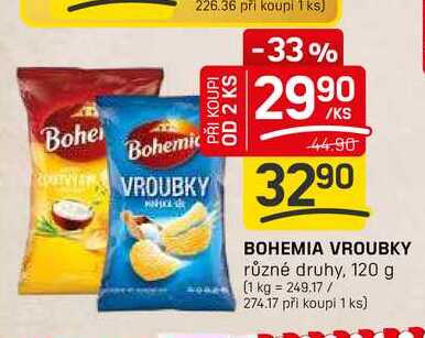 BOHEMIA VROUBKY různé druhy, 120 g