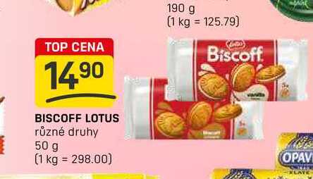 BISCOFF LOTUS různé druhy 50 g