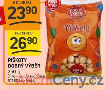 PIŠKOTY DOBRÝ VÝBĚR 250 g 