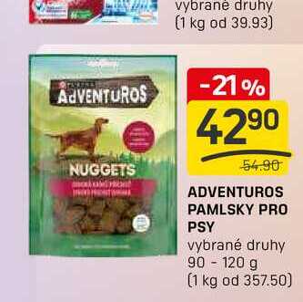ADVENTUROS PAMLSKY PRO PSY vybrané druhy 90-120g