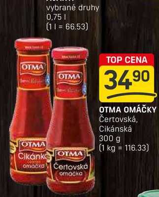 OTMA OMÁČKY Čertovská, Cikánská 300 g