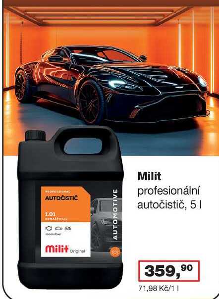 Milit profesionální autocistič, 5l 