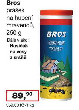 Bros prášek na hubení mravenců, 250 g 