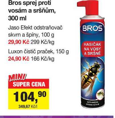 Bros sprej proti vosám a sršňům, 300 ml 