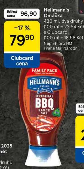 Hellmann's Omáčka, 430 ml, dva druhy  